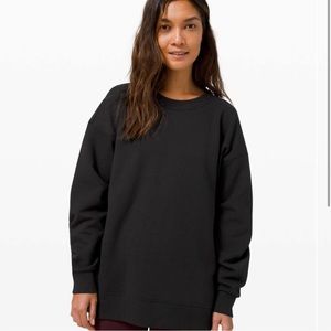 Lululemon Perfectly Oversized Black Crew Sweatshirt